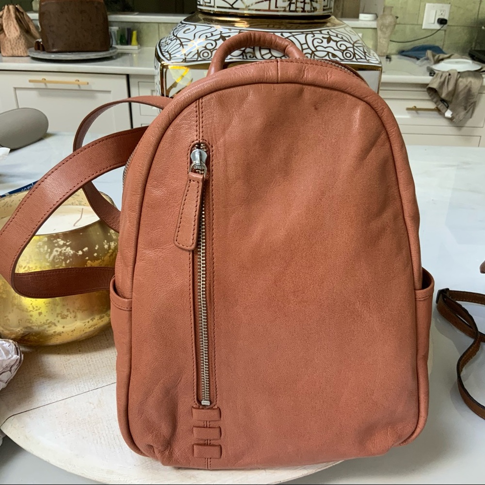Leather backpack 13x9x8 NWT